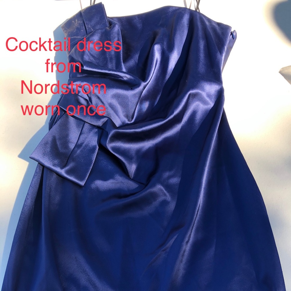Navy cocktail dress